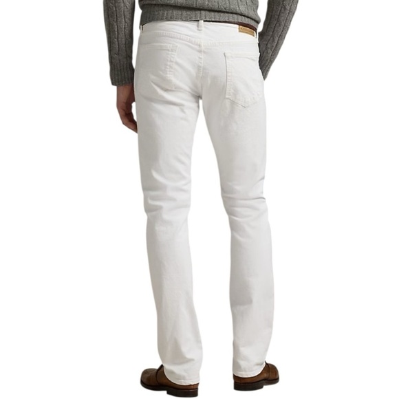 Polo Ralph Lauren The Varick Slim Straight White Jeans 30 X 30 - Picture 2 of 12